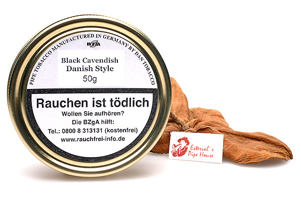 Torben Dansk Black Cavendish Danish Pipe tobacco 50g Tin